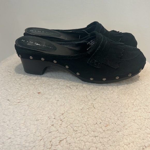 Nine & Company black  PO-NOWADAY-K leather clog size 8 in great condition! - Picture 4 of 9